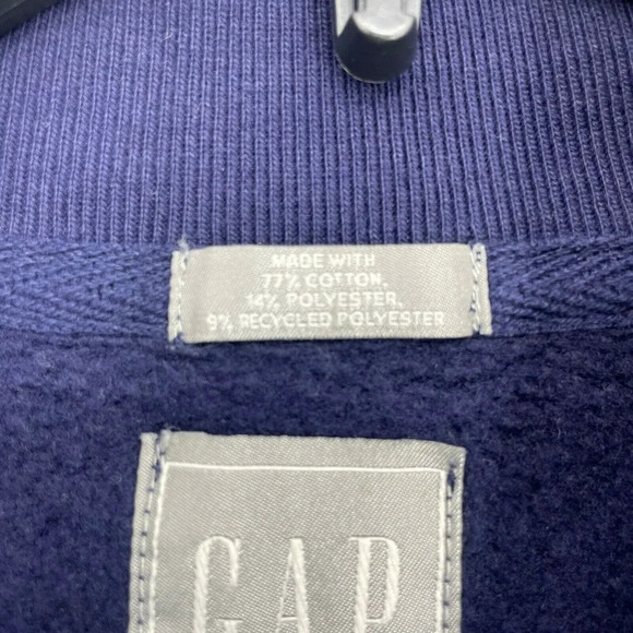 GAP Sweats Sweater Women's Sz XS Purple Pullover Half Zip Mock Neck Long Sleeves - Picture 8 of 8
